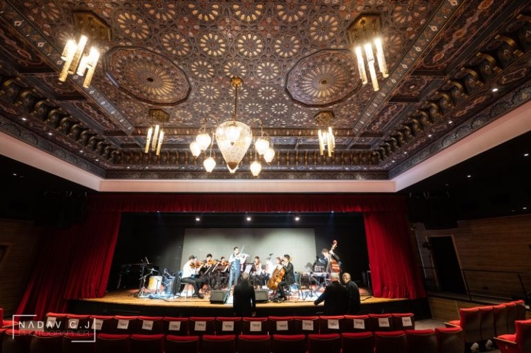 צילום של אודיטוריום נאווה ביבי בכיכר המוזיקה