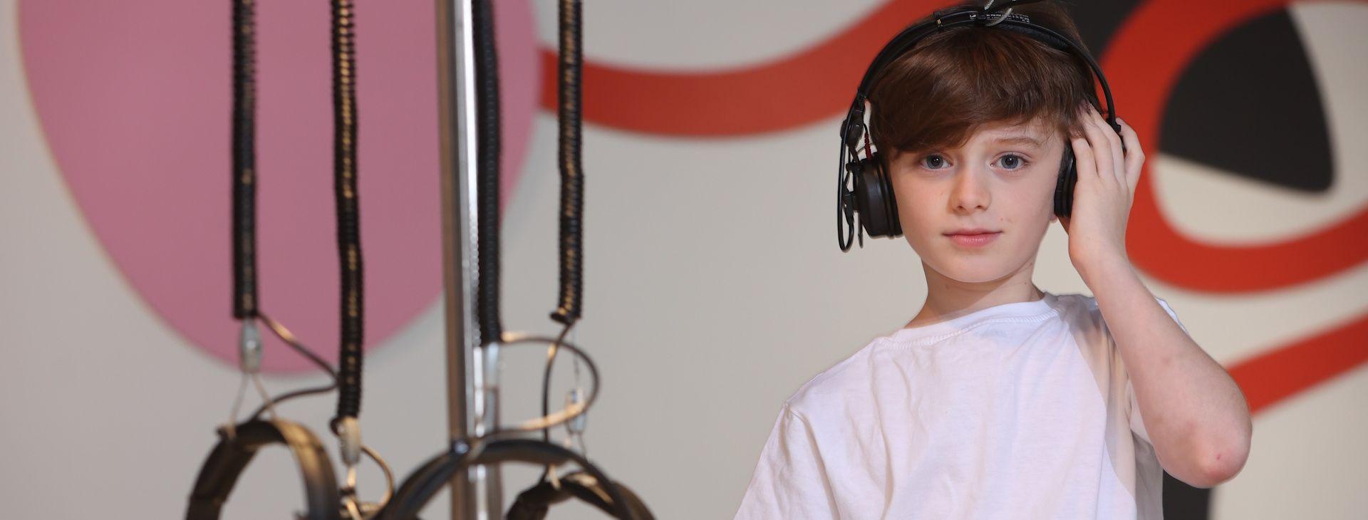 צילום של תערוכת "הכל על הקול" במוזיאון המדע